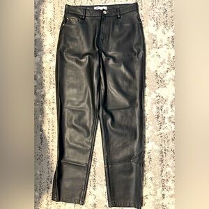 Zara Mom style faux leather pants